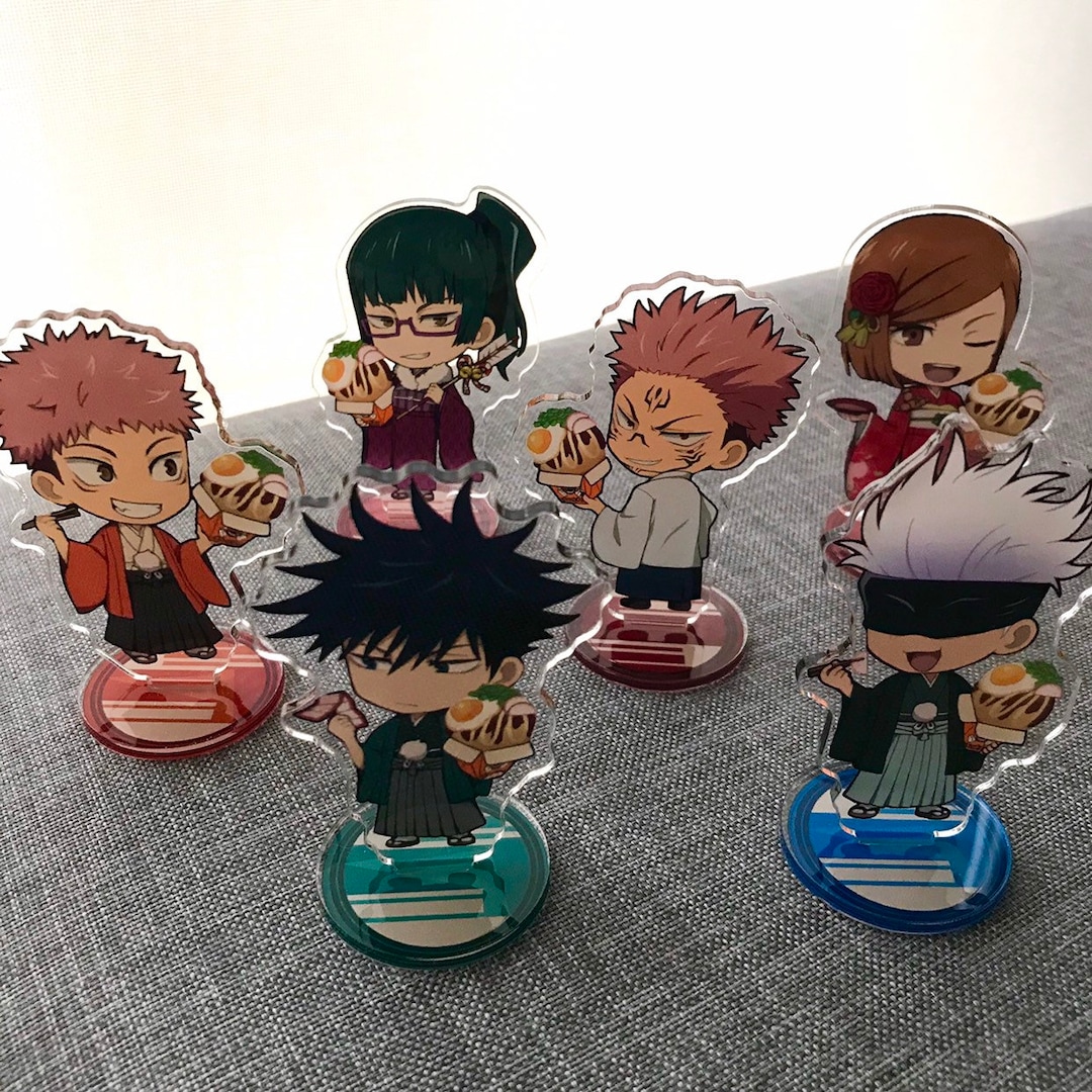 JJK Anime Chibi Style Characters Acrylic Stand Standee Etsy Australia