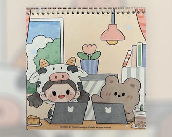 Sticker Storage Album | 40 Pages (80 Useable Sheets) | Blank Release Paper | Sticker Album | Kawaii Stationery Supplies