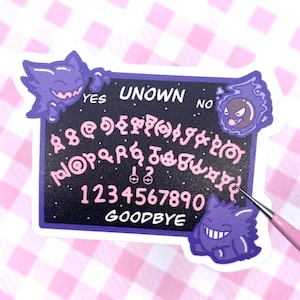 ゲンガートリオ×アンノーン ウィジャボードステッカー