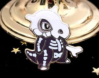 Skeleton Cubone Enamel Pin