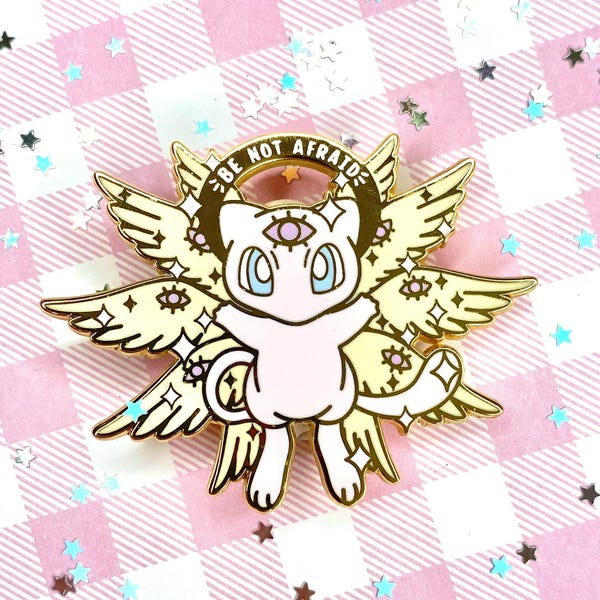 Biblically Accurate Angel Mew Enamel Pin