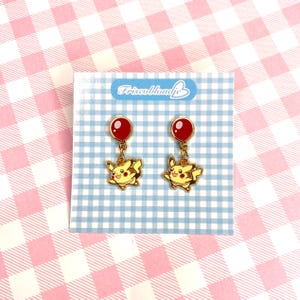 Pikachu Balloon Earrings