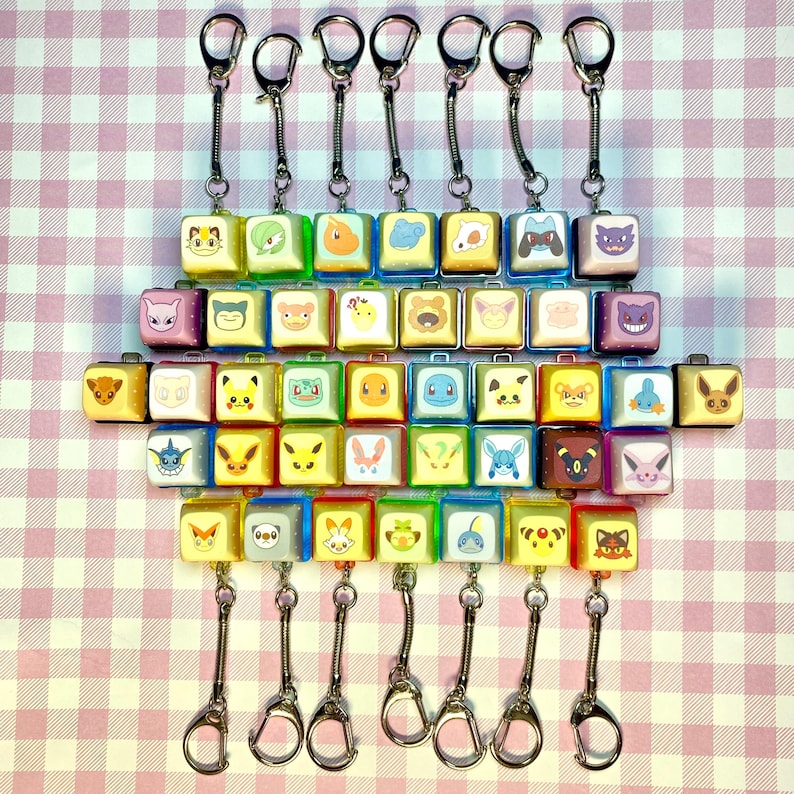 LED Monster Keycap Keychain Fidget Clicker - Etsy