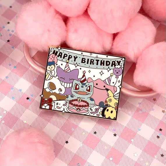 Poke Birthday Enamel Pin