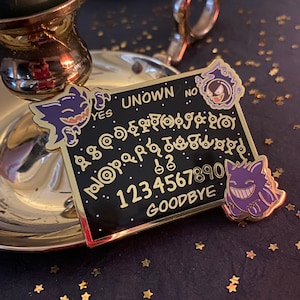 Pin esmaltado de tablero Ouija de Gengar