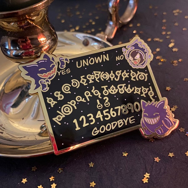 Gengar Ouija board enamel pin