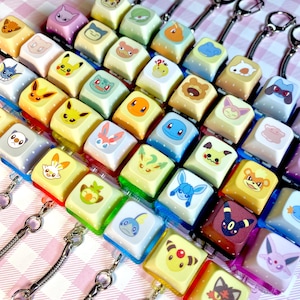 LED Monster Keycap Keychain Fidget Clicker