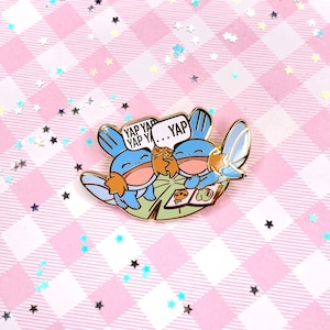 Yapping Mudkip Enamel Pin
