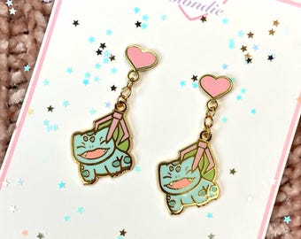XL Bulbasaur Claw Machine Earrings