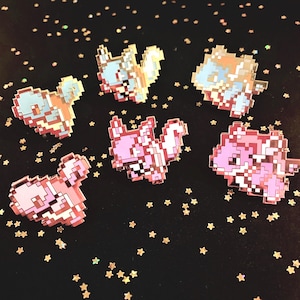 Pixel Squirtle enamel pin