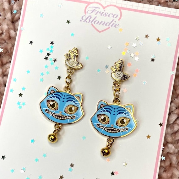 XL Derpy Demon Tiger Earrings