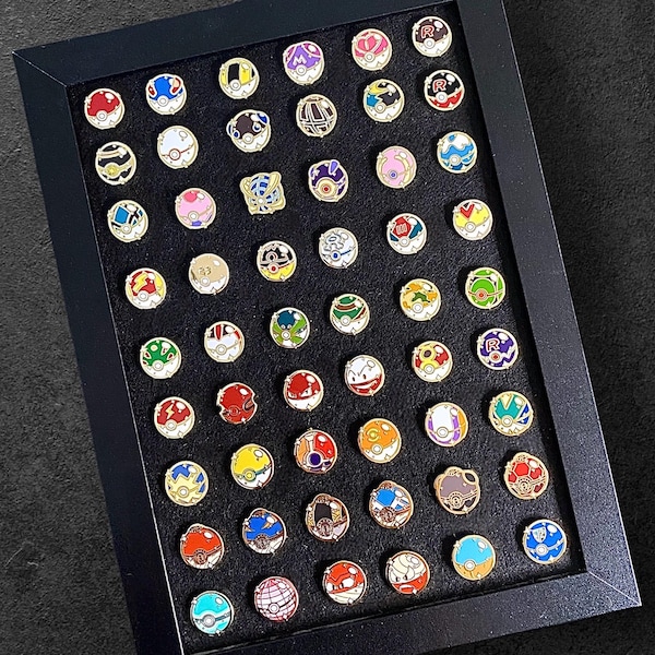 Pokeball filler enamel pins (54 different types)