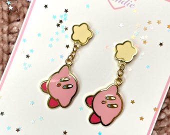 Cute Kirb Star Earrings