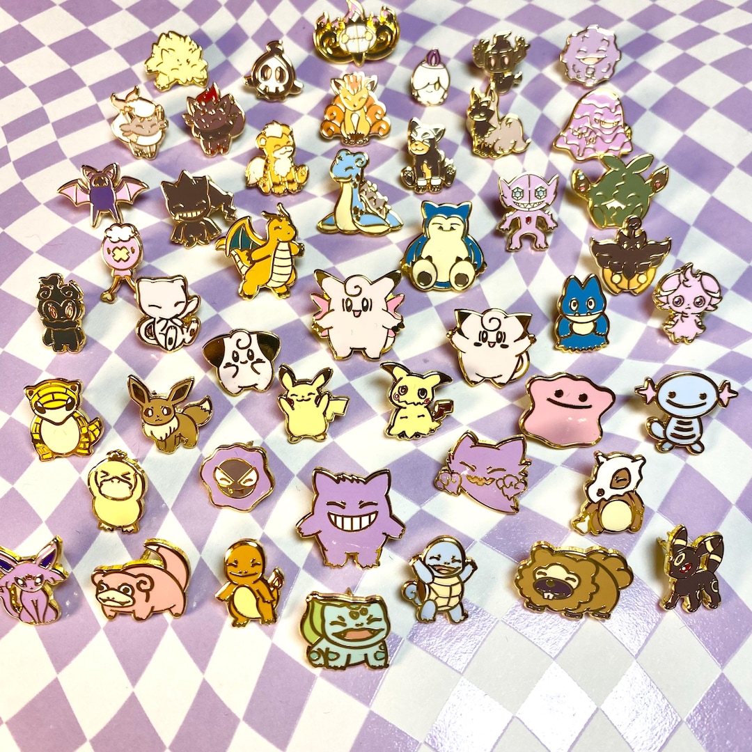 Poke Monster Mini Micro Pins - Etsy