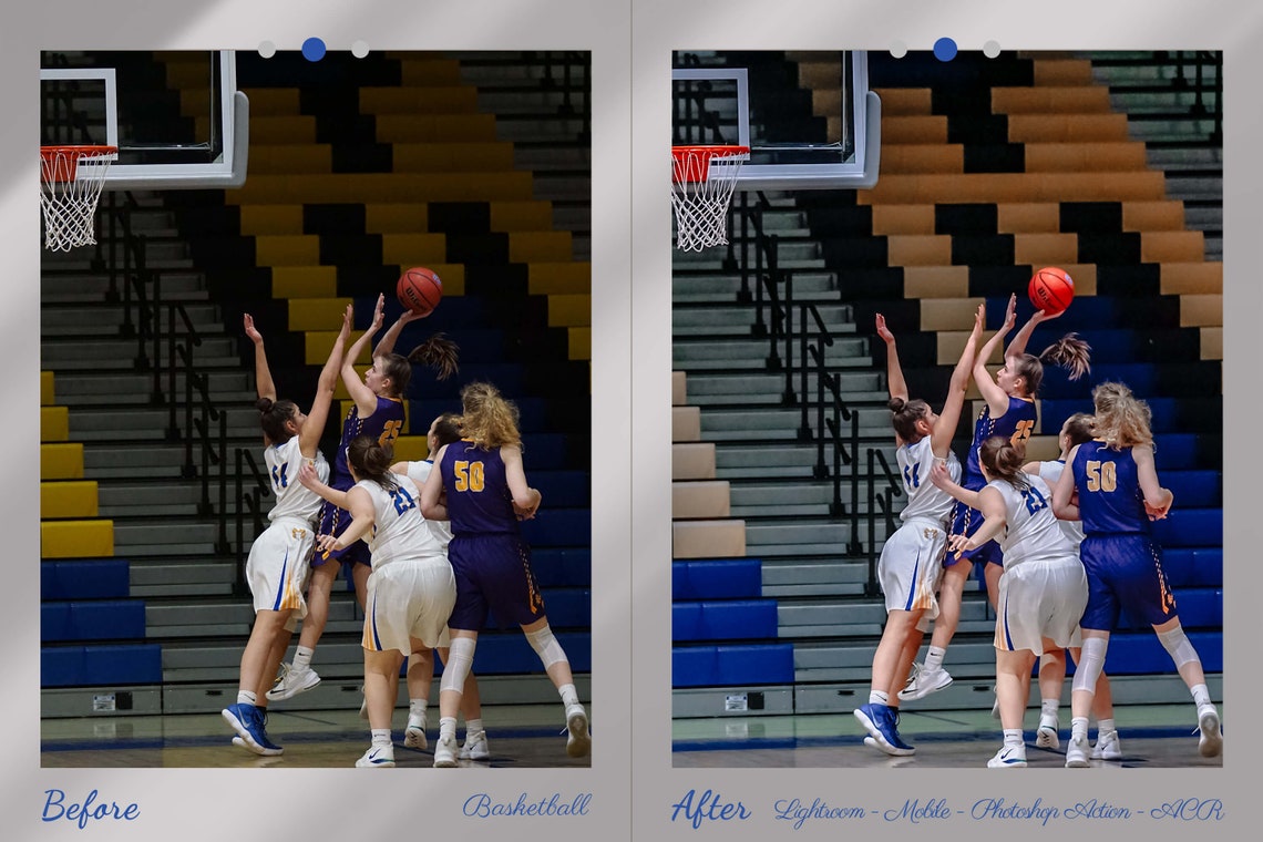 Basketball Lightroom Mobile Presets Desktop Photoshop Actions - Etsy