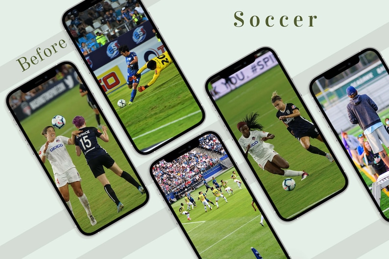 Soccer Lightroom Mobile Presets Photoshop Instagram Filtres HDR World Cup Influencers Jeu Sports Blogger Bright Clean Football Photographie image 8