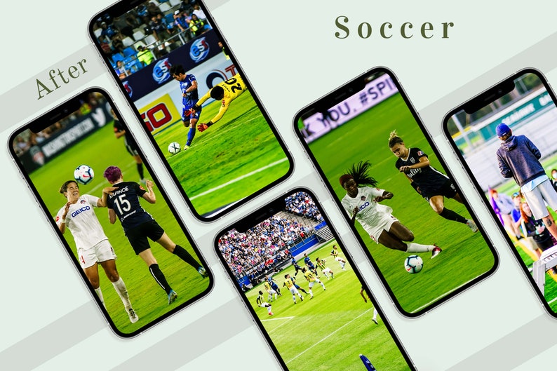 Soccer Lightroom Mobile Presets Photoshop Instagram Filtres HDR World Cup Influencers Jeu Sports Blogger Bright Clean Football Photographie image 7