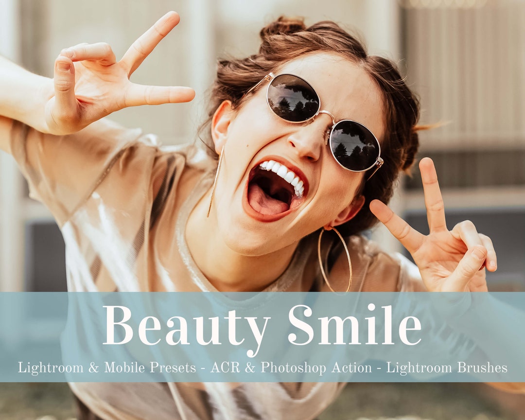 Beauty Smile Brush Lightroom Mobile Presets Filters Etsy
