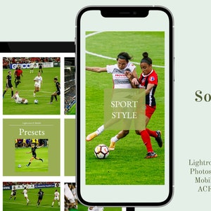 Soccer Lightroom Mobile Presets Photoshop Instagram Filtres HDR World Cup Influencers Jeu Sports Blogger Bright Clean Football Photographie image 3