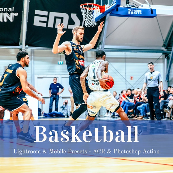 Basketball Lightroom Mobile Presets Desktop Photoshop Actions Instagram Influencer sports Photography Filters Game Blogger Bright Clean Mood