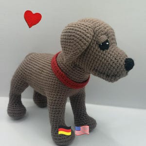 realistischer Labrador Welpe - Häkelanleitung PDF - Amigurumi Hund