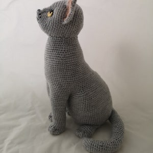 Sitting cat crochet pattern image 3