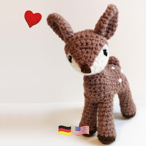 Small deer crochet pattern