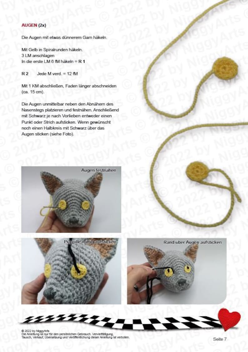 Sitting cat crochet pattern image 7