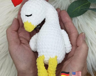Little Goose - no sew PDF Crochet Pattern | easy Amigurumi Crochet Tutorial in english and german