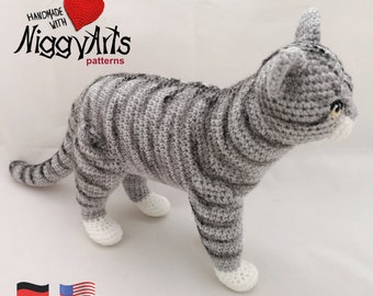 realistic cat - crochet pattern