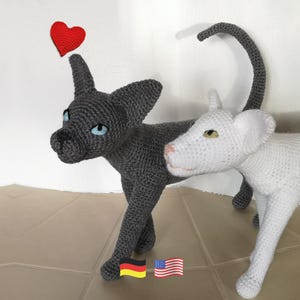 2in1: Sphynx Katze + Orientalische Kurzhaar - Häkelanleitung von NiggyArts