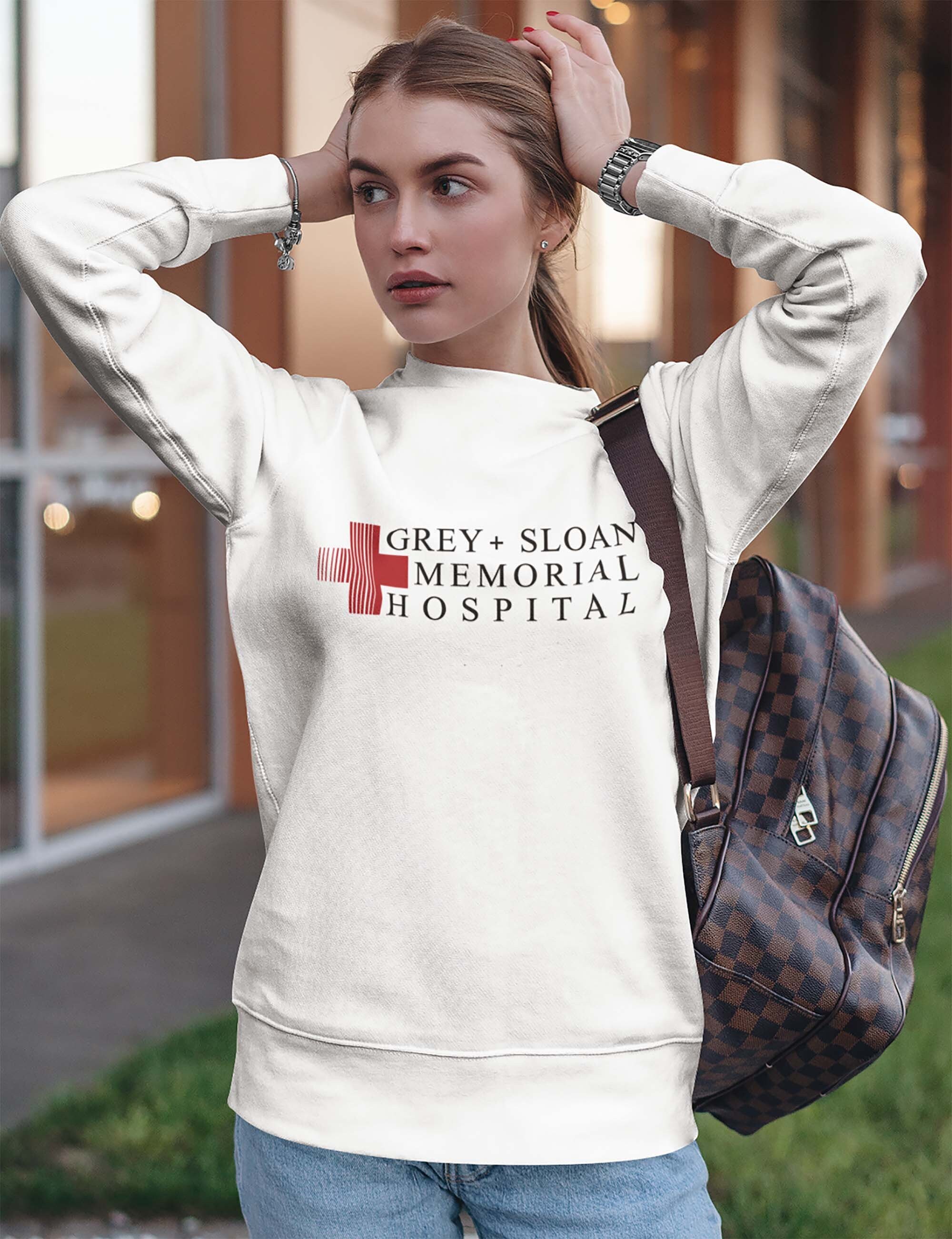 Grey's Anatomy Sweater Meredith Grey Sloan Memorial Hospital Sweatshirt Sloan Grey's Anatomy Sweatshirt Yang Derek Sheperd Grey