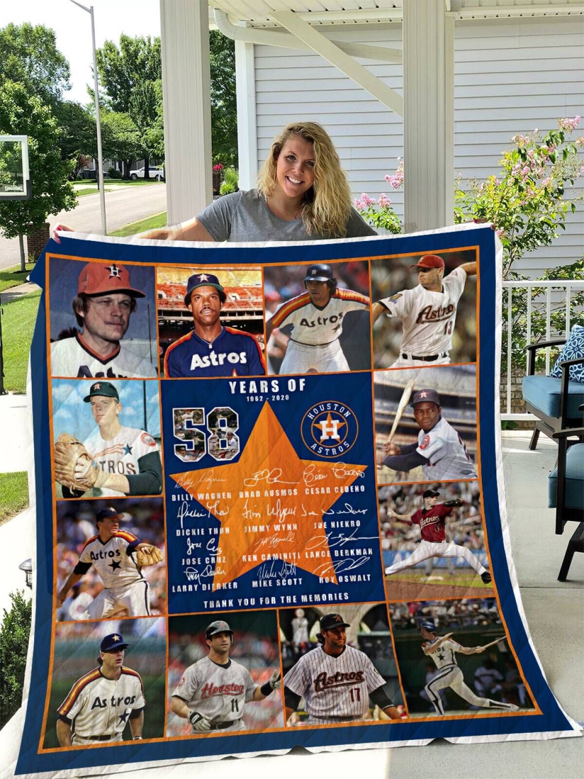 Houston Astros Quilt Blanket Etsy