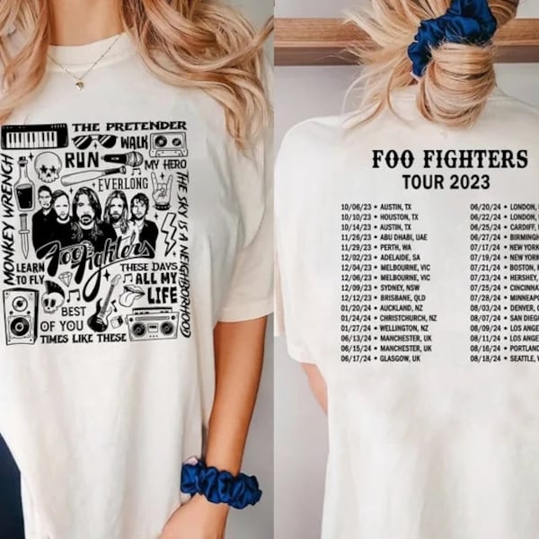 Foo Fighters 2024 Shirt Etsy