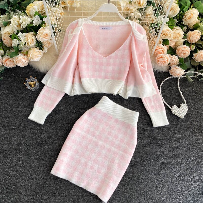 Three Piece Knit Set - Etsy