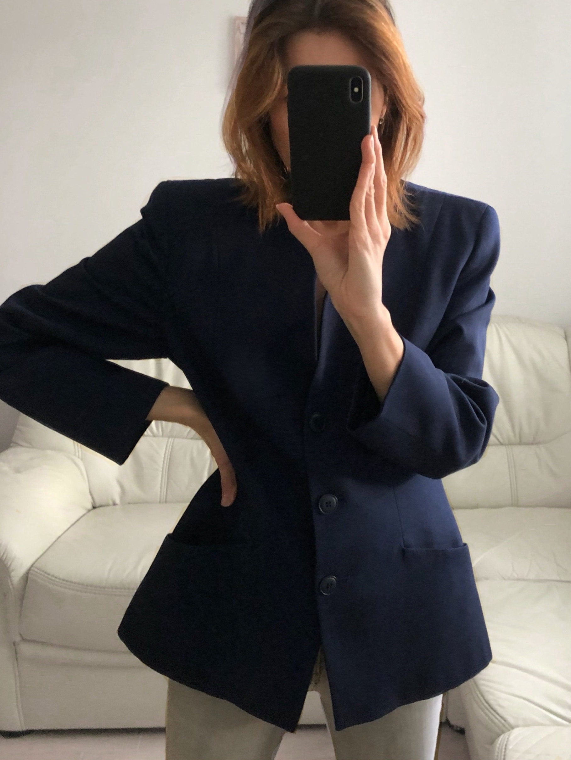Wool Jacket With Shoulder Pads New Look 