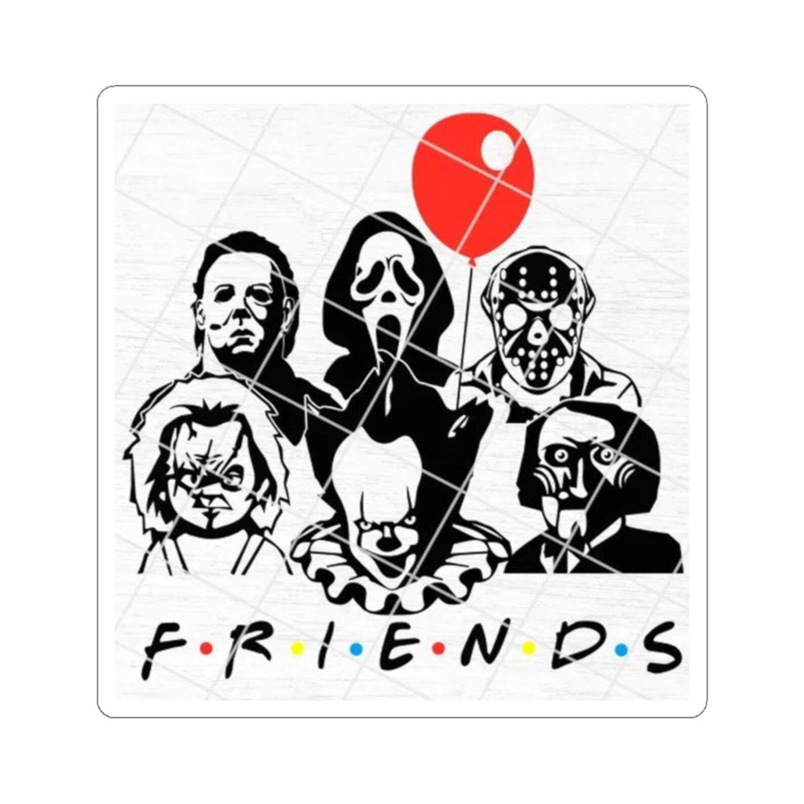 Free Free 103 Friends Horror Movie Svg SVG PNG EPS DXF File