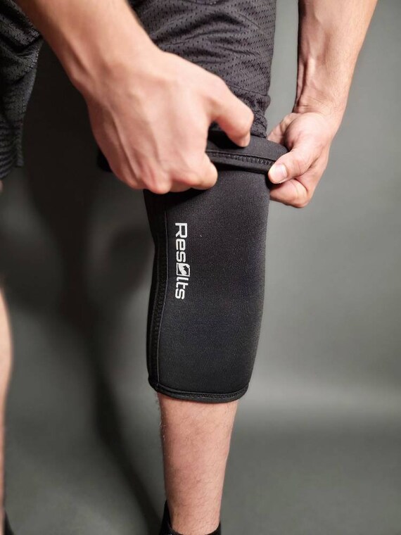 Premium Knee Sleeves for Squatting Black Protects Knees When Etsy