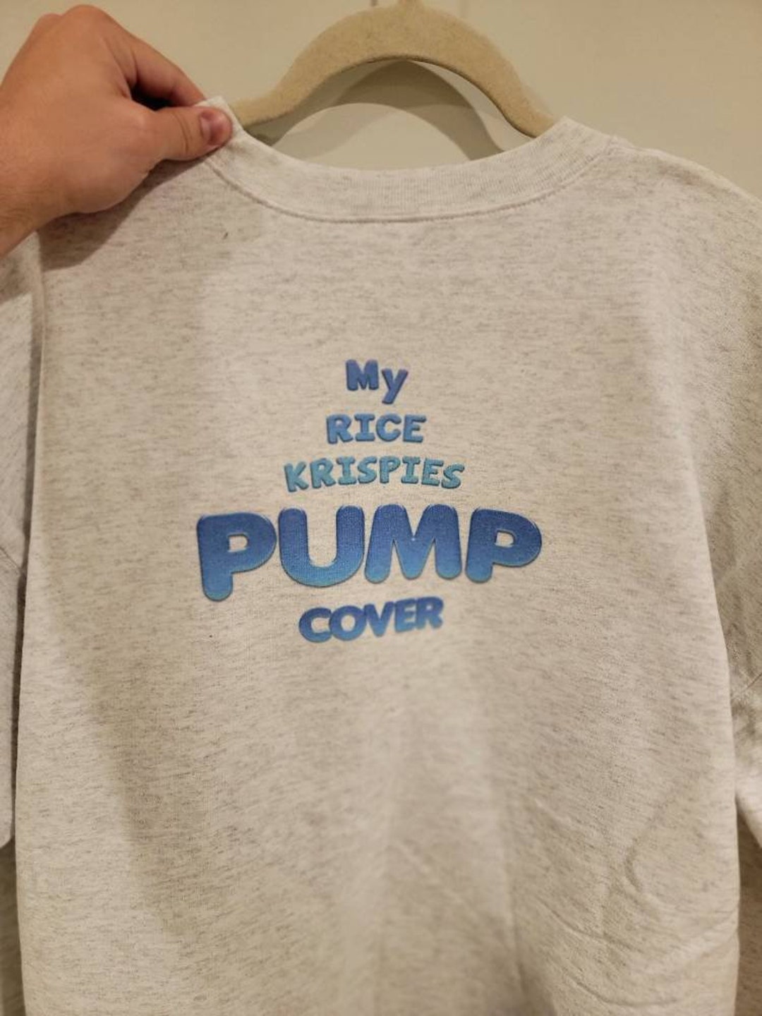 Rice Krispies Pump Cover Gym Workout Sweatshirt Ash Grey Etsy