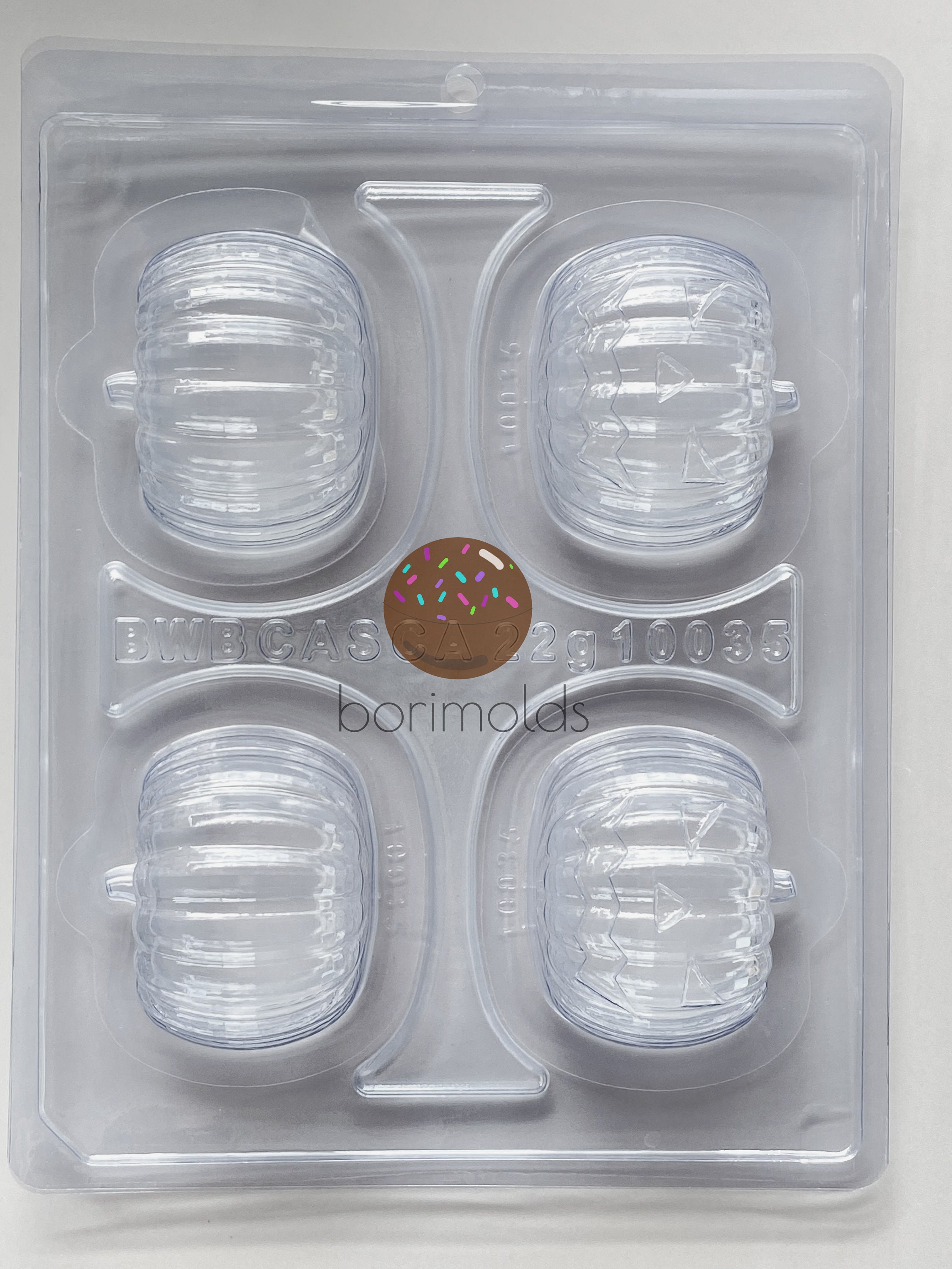 LAST units! Medium Jack-o-Lantern Pumpkin Mold - 3 PART MOLD!