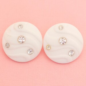 Vintage Whitestone Diamond Rhinestone Stud Earrings | Avon | H14