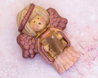 Vintage Choir Angel Brooch | H30