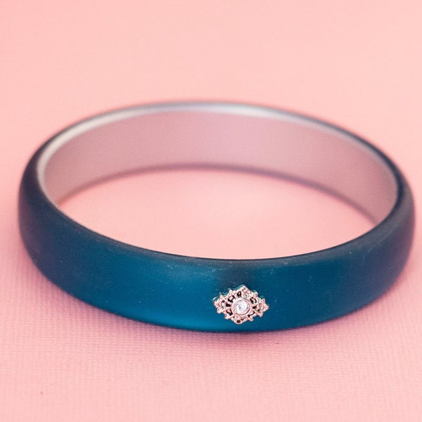 Queen Ocean Blue Bangle| 8.15 Inch| H20