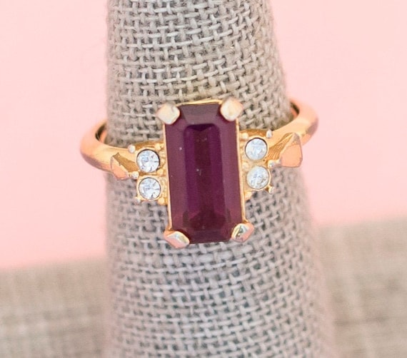 Avon amethyst shop ring