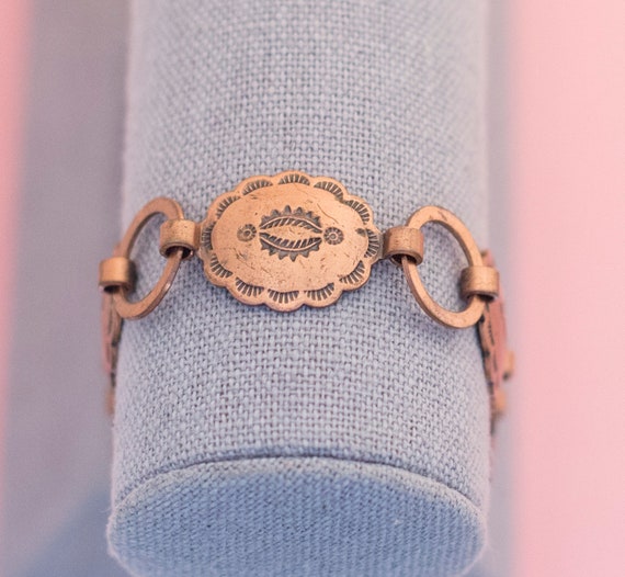 Antique Symbol Bracelet | Vintage Copper Bracelet… - image 2