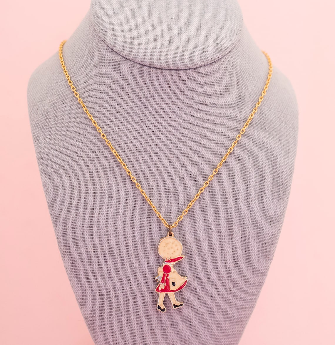 Vintage Doll Necklace Cute Baby Doll Necklace 18 Inch Etsy