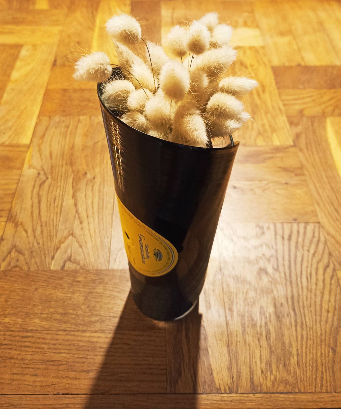 Vase en Vinyle Jaune