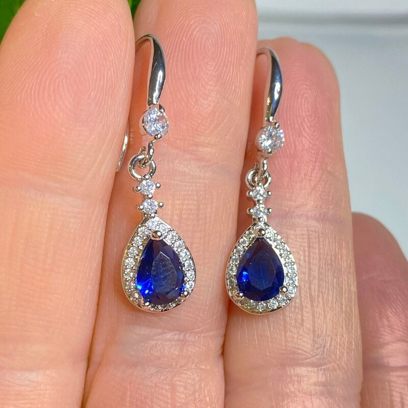 Light Blue Drop Earring