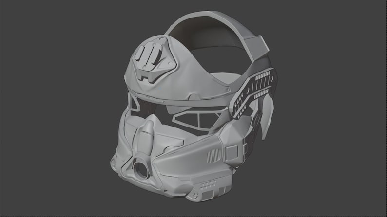Titanfall 2 Grapple Pilot Helmet 3D Print Files image 1
