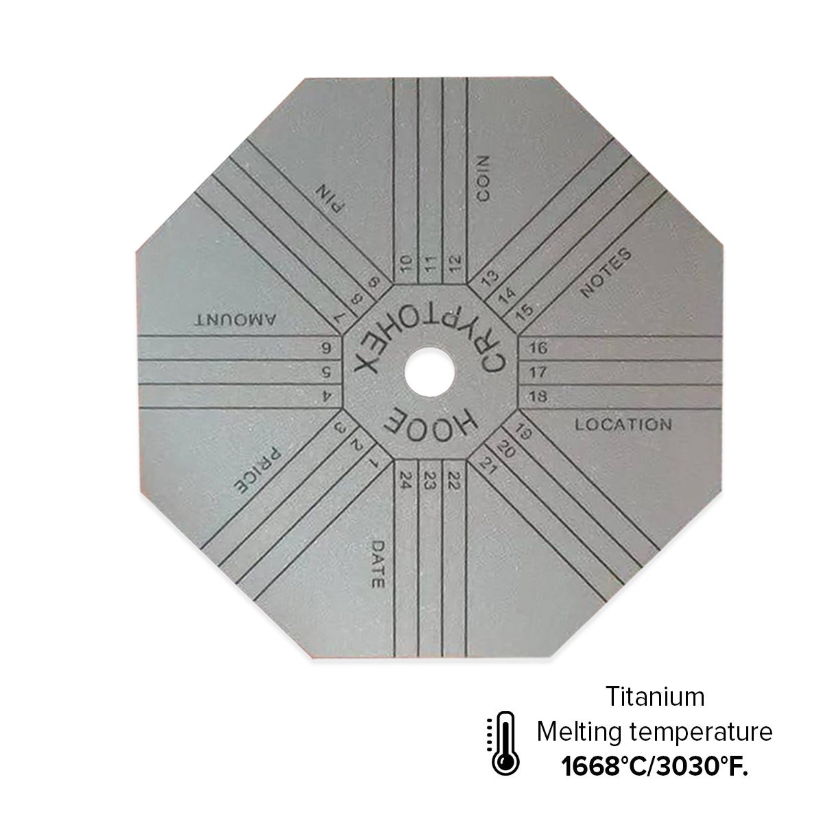 Nano Ledger Hooe England 2X Titanium Metal Plate Crypto Seed Phrase Storage  Koude Portemonnee Zaadzin Backup